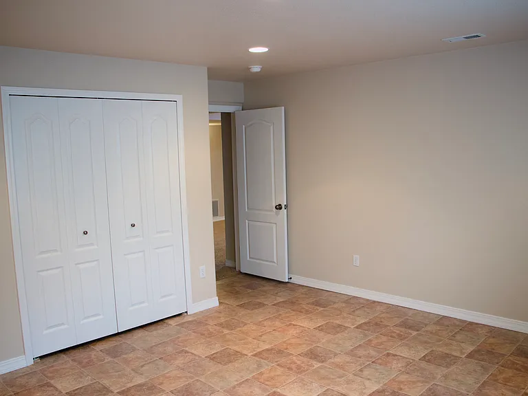 Bedroom in basement