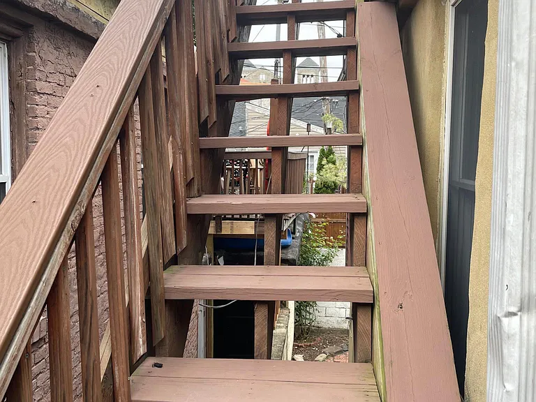 Staircase to deck