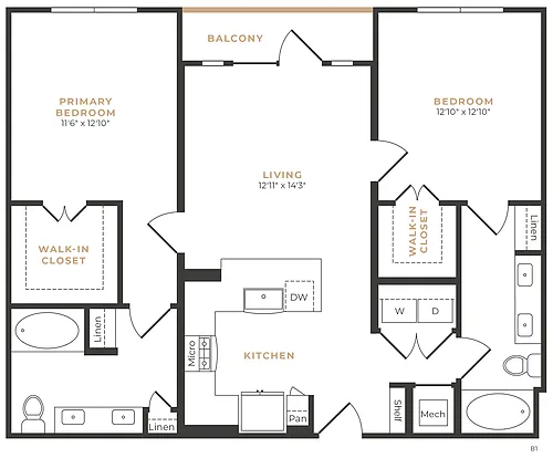 Floor plan B3