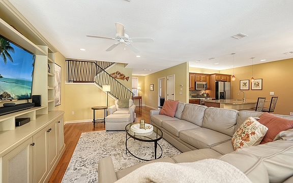 1st Floor Great Room, open to Kitchen and Dining room areas