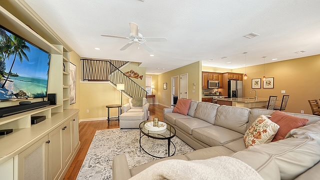1st Floor Great Room, open to Kitchen and Dining room areas