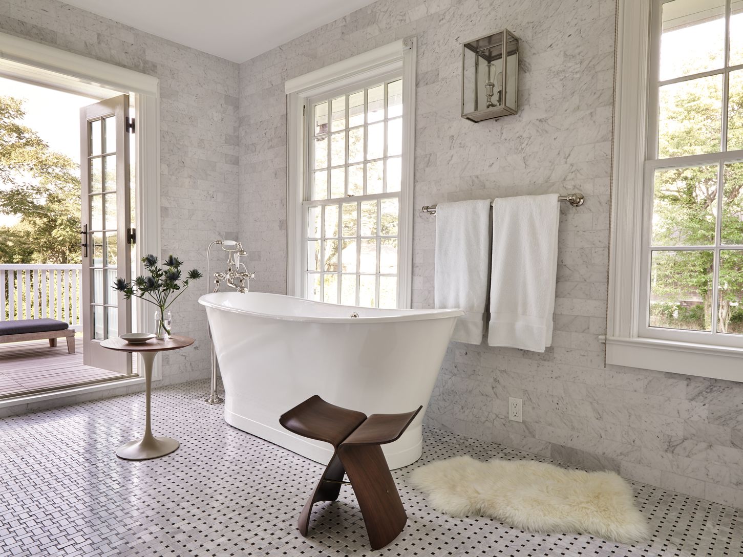 Spa Bath with outdoor deck