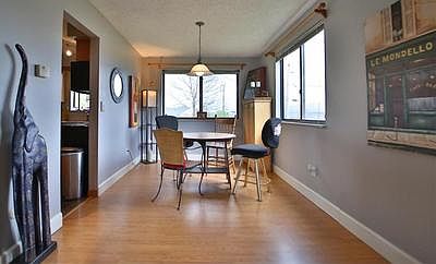 Dining Room with city light and foothills views.