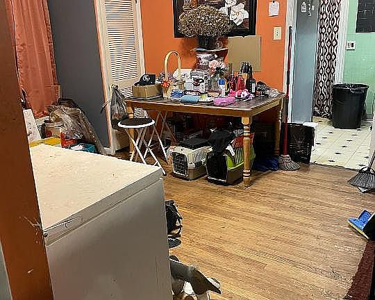 Dining room area, hardwood