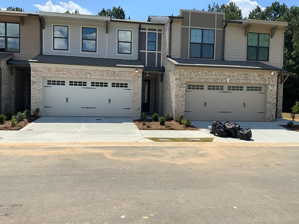 Front elevation of townhome