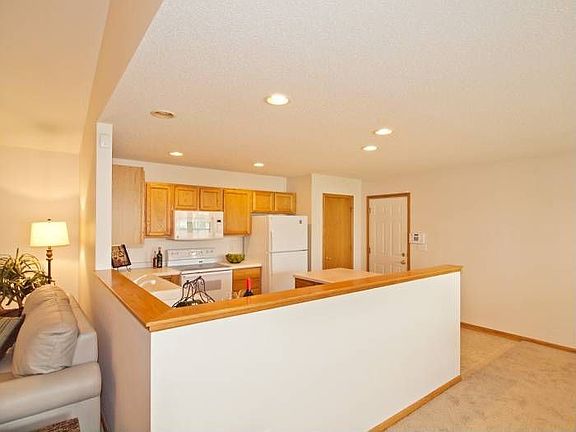 Kitchen, view from living