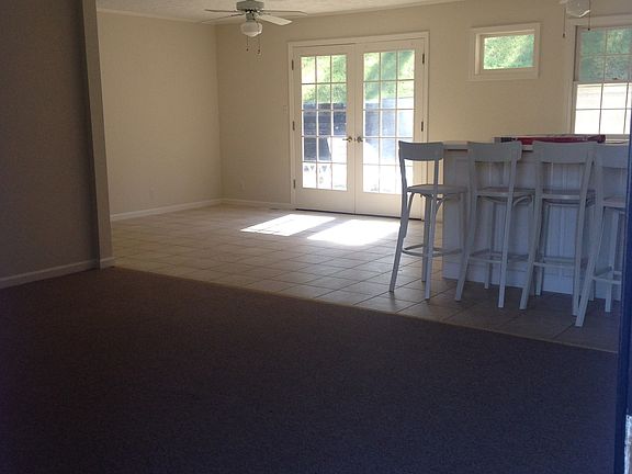 view of living room from front door
