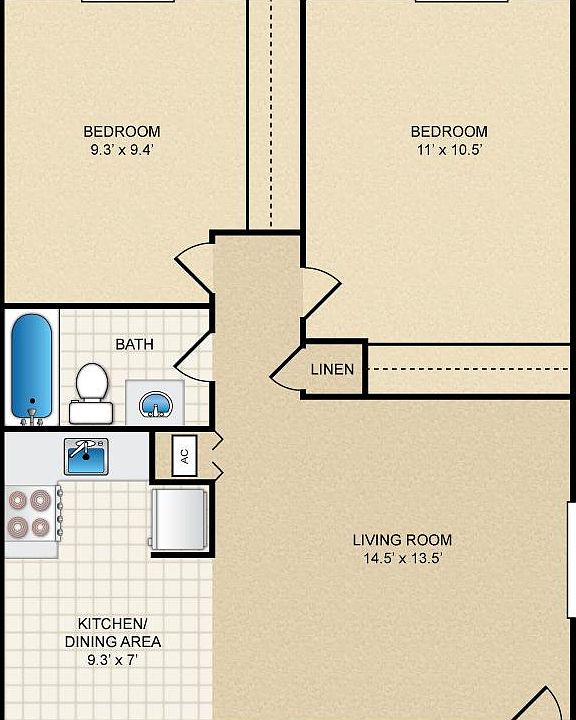 Basic 3 Bedroom Floor Plan