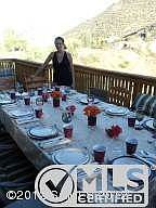 Huge Outdoor Dining Area on the Deck