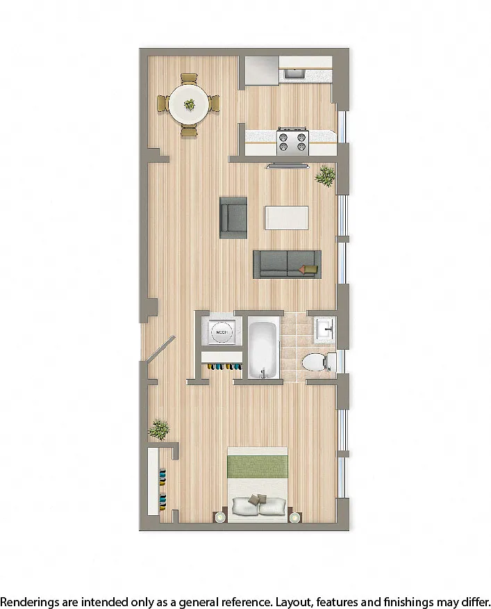 Floor plan 1 Bedroom