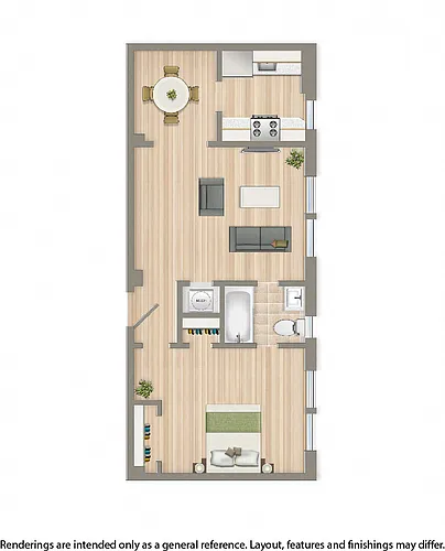 Floor plan 1 Bedroom