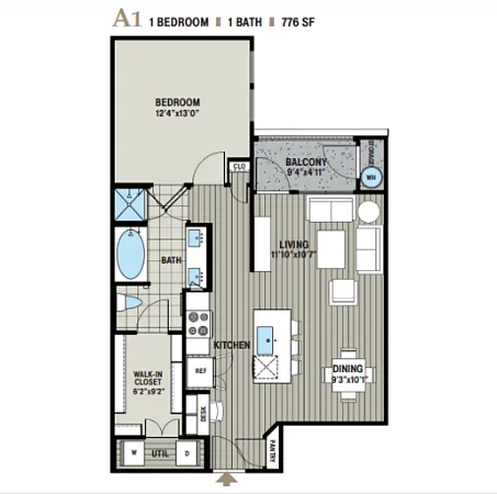 Floor plan A1 1X1