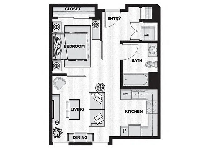 Floor plan Studio J