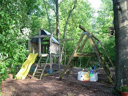 Playground in woods