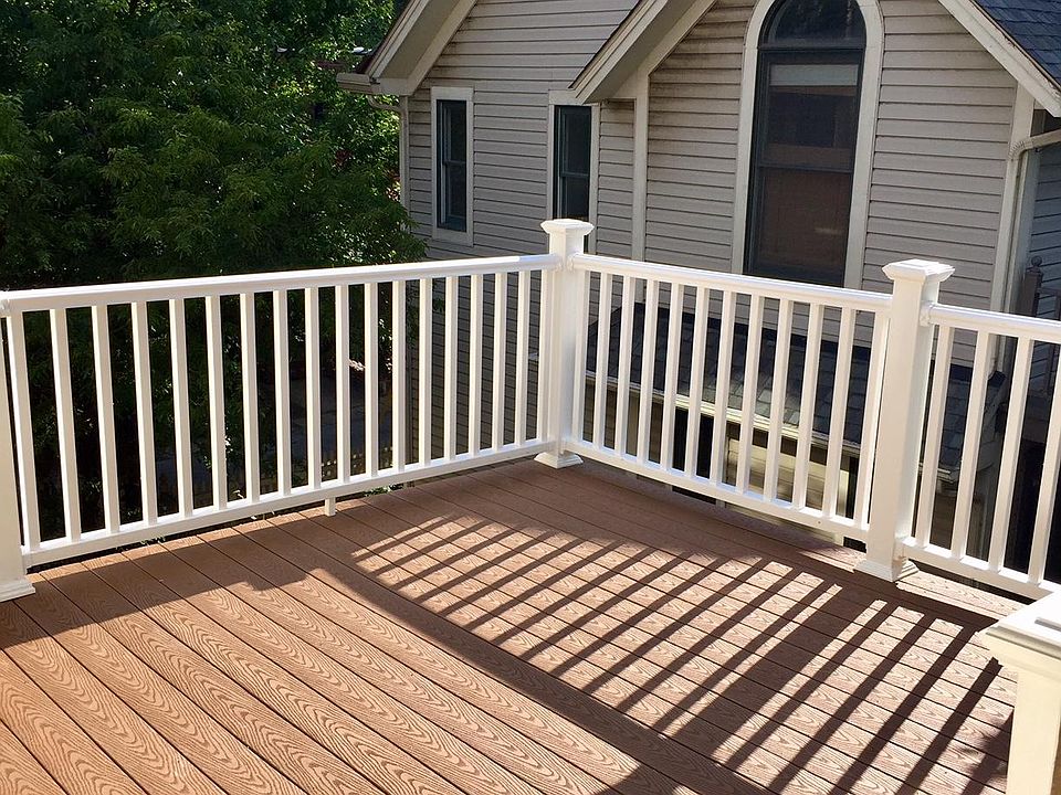 brand new private deck, partially covered, off main bedroom, approx 12x12