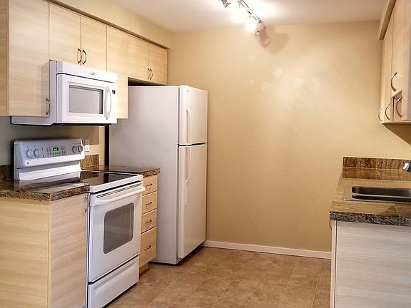 Granite counters & bamboo cabinets
