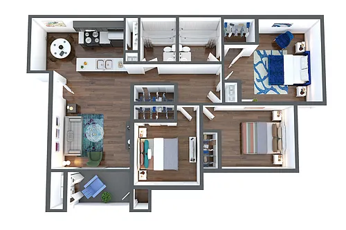 Floor plan Three Bedroom