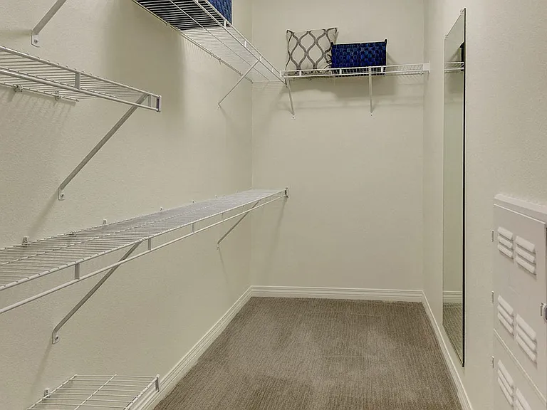 Model Unit Closet at Avino