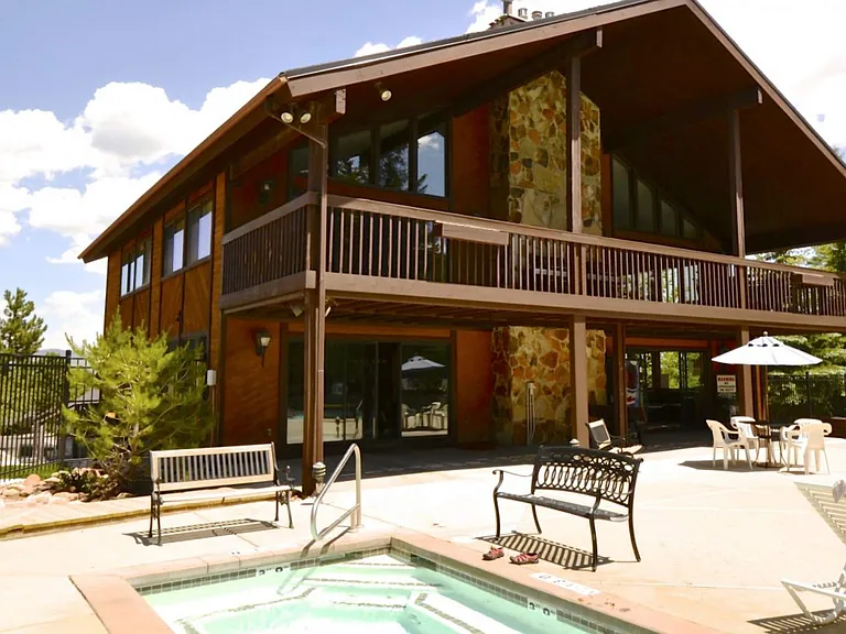 Clubhouse from the poolside.