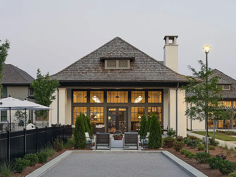 Bocce Ball Court and Clubhouse
