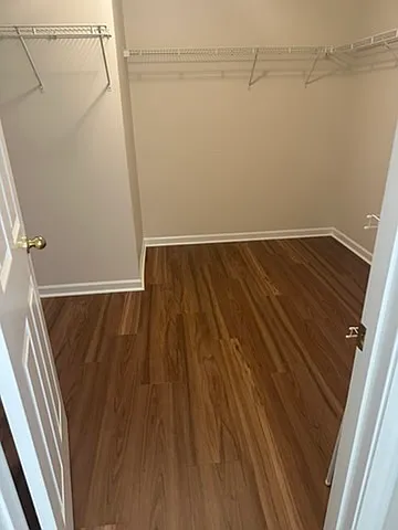 Huge walk in closet off Master bedroom