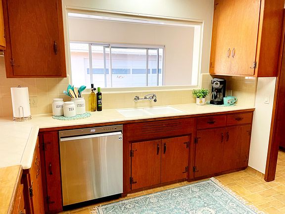 Kitchen with new washer