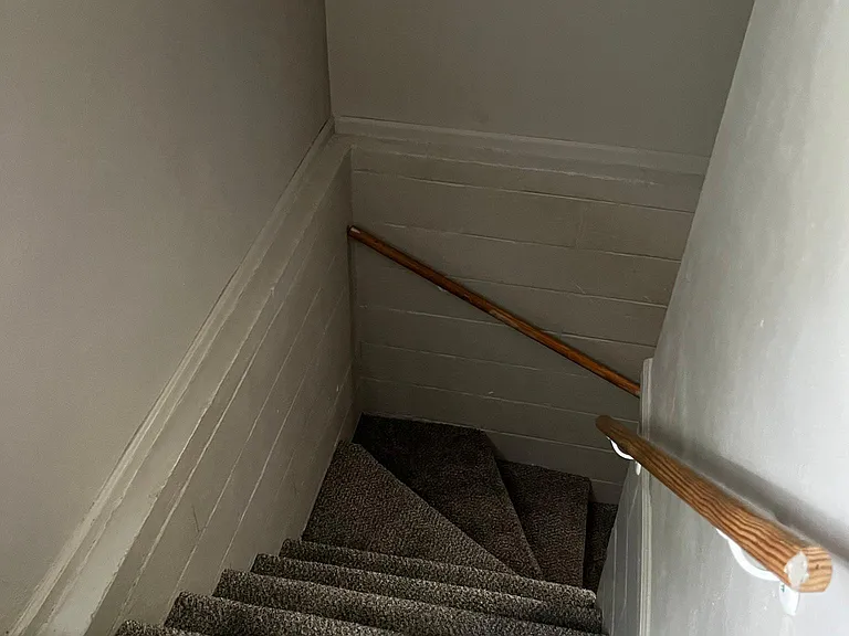 Downstairs to finishes basement and washer dryer hookup