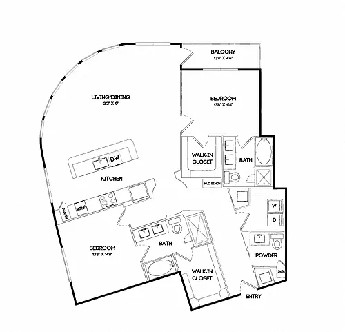 Floor plan B13