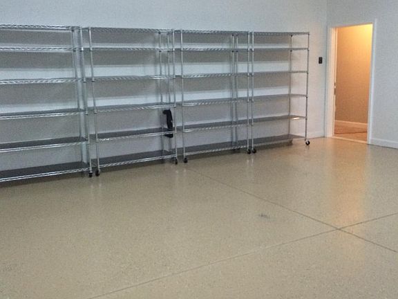 Shelving in Garage Area