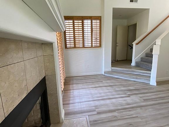 Entry and Living room, new floor