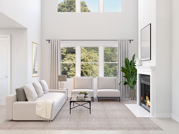 Great room with high ceilings