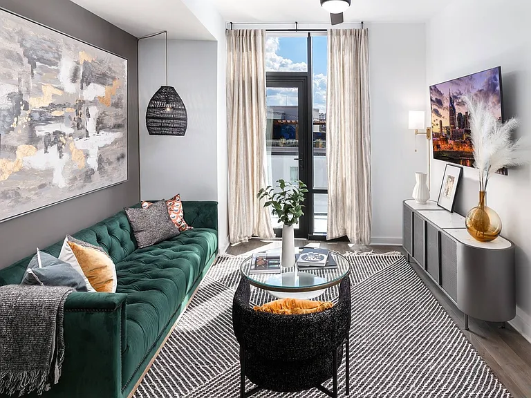 Spacious Living Room with Balcony