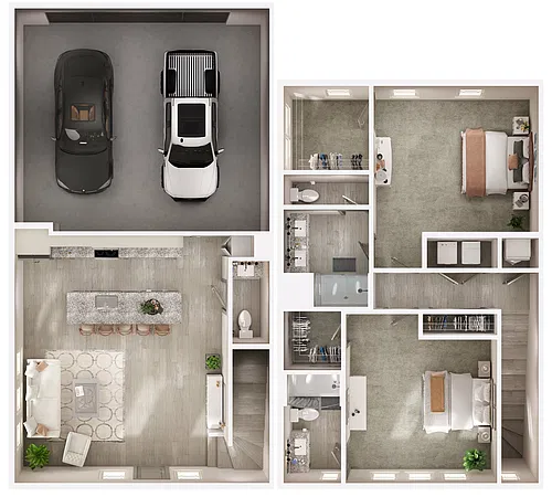 Floor plan B5 Townhome