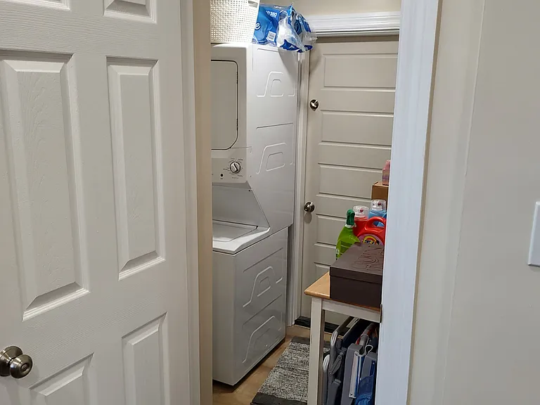 View into Laundry center
