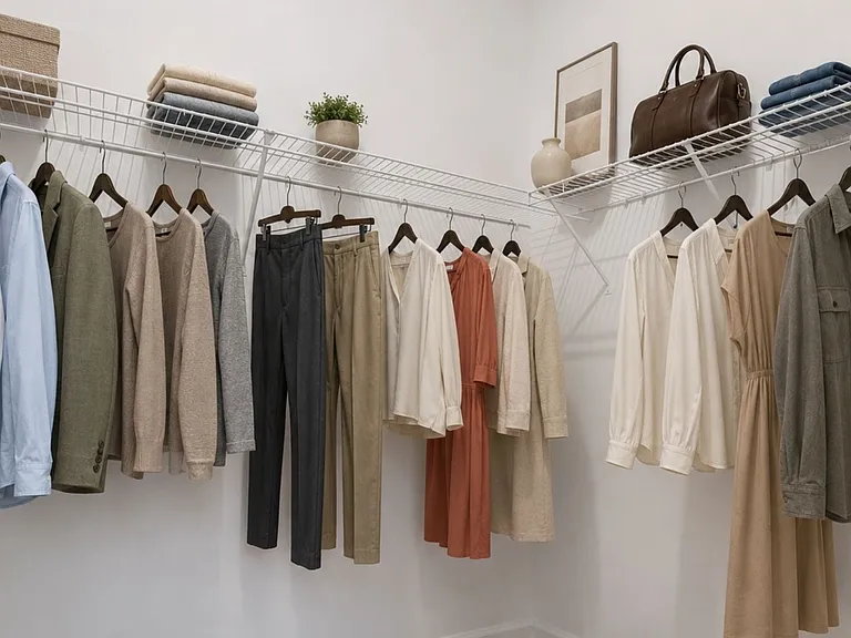 Spacious walk-in closets