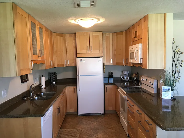 View of kitchen.