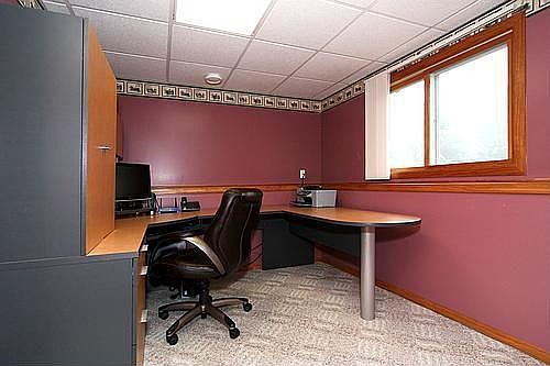 3rd bedroom in lower level, currently used as office.