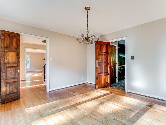 DR - alternate view showing handsome wood doors