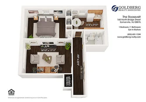 Floor plan One Bedroom