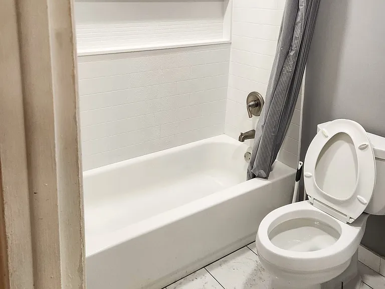 New shared bath upstairs.