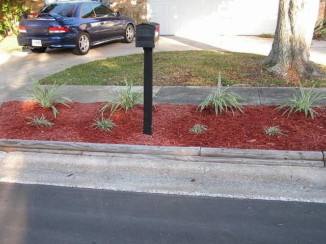 Flowerbed out front