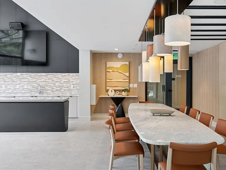 Resident lounge and entertaining kitchen with common area