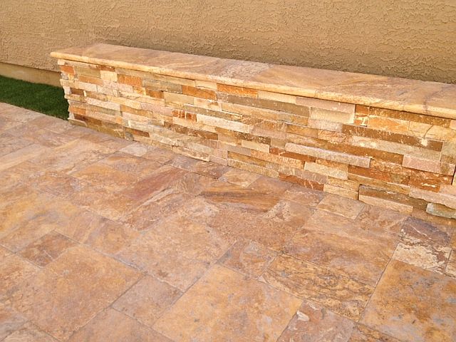 travertine patio