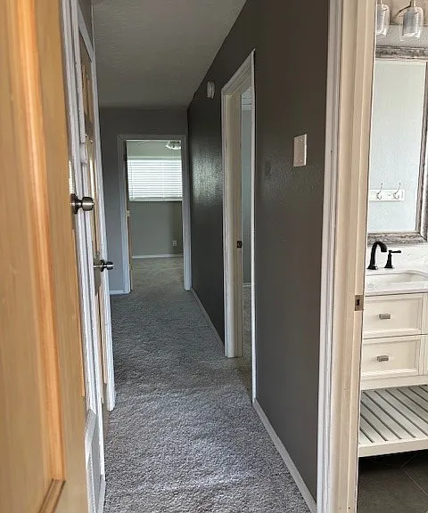 hallway and bath