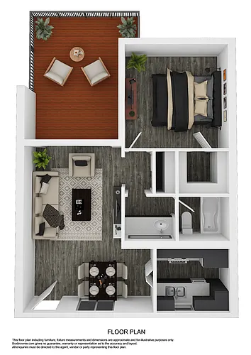 Floor plan One Bedroom