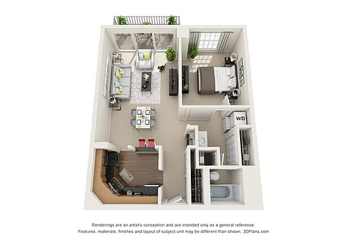 Floor plan Toulon - West