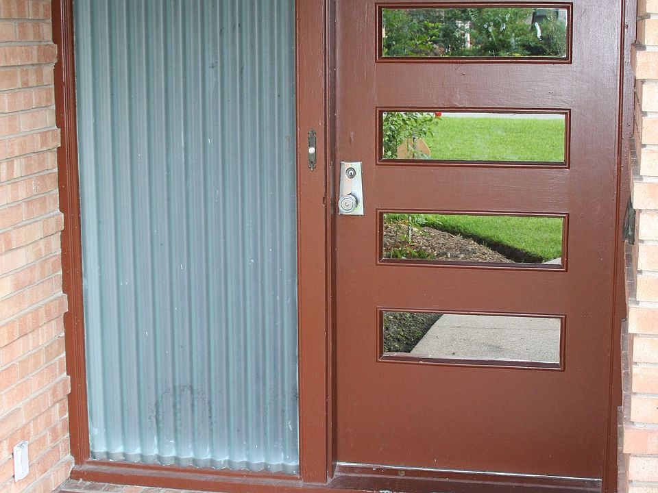 Mid-century modern front door