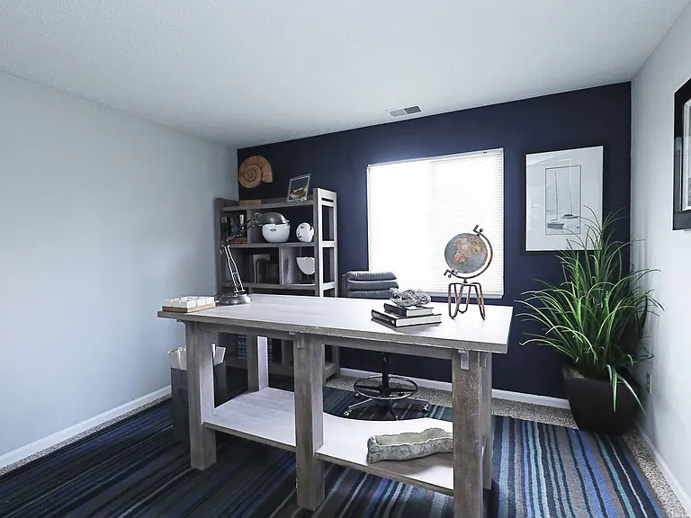 Bedroom used as an office