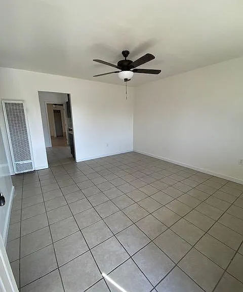 Living Area, all tile flooring
