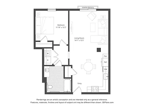 Floor plan 1MI